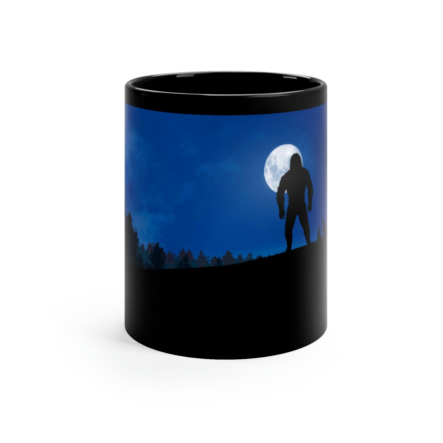 Moonlight Stroll 11oz Black Mug