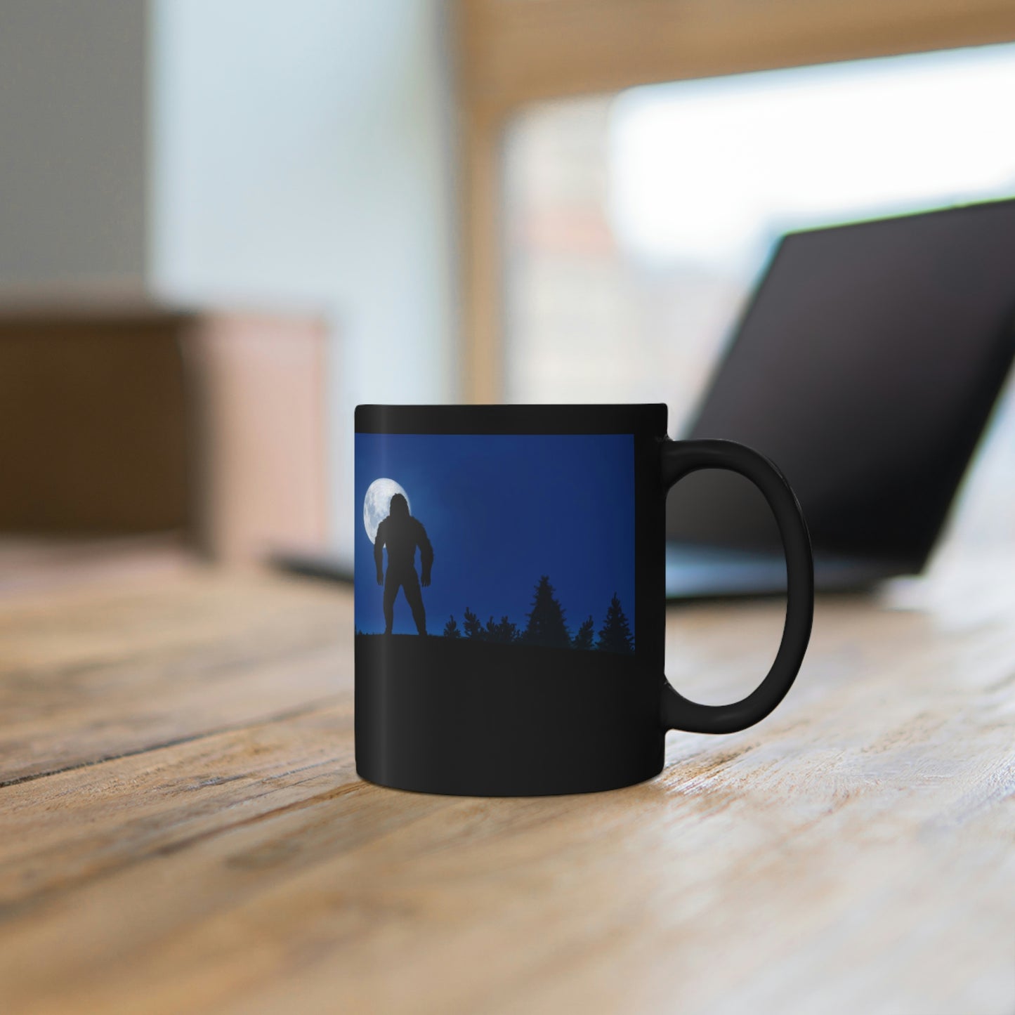 Moonlight Stroll 11oz Black Mug